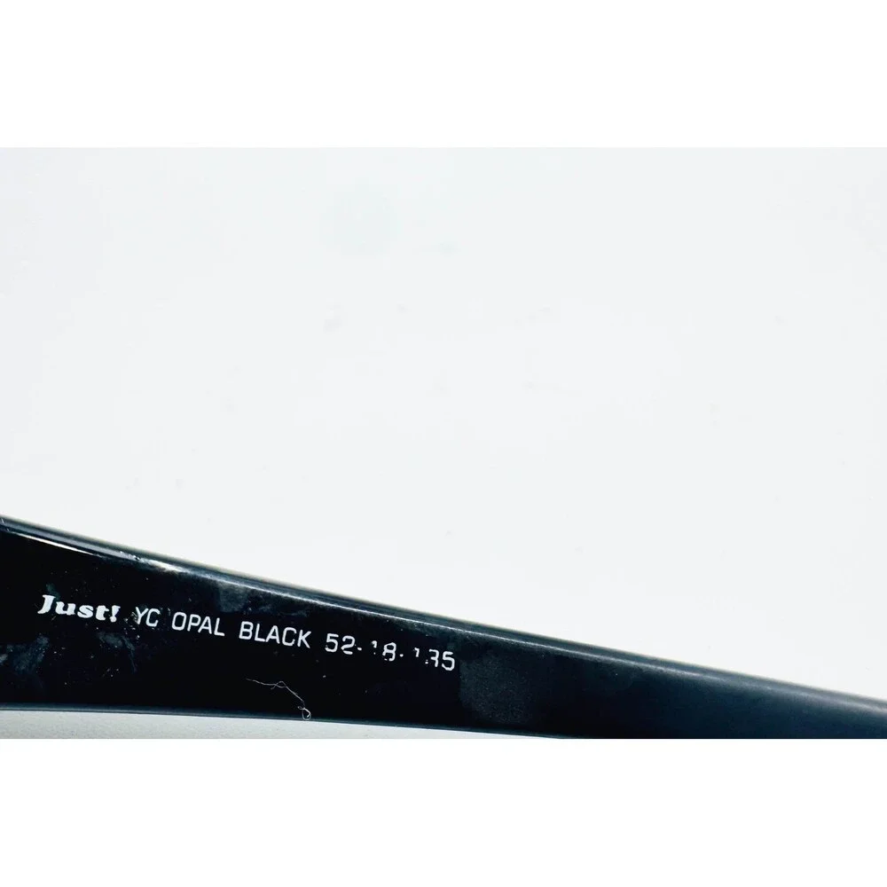 Just! Eyeglasses Women Black Red Rectangular Opal Black 52-18-135